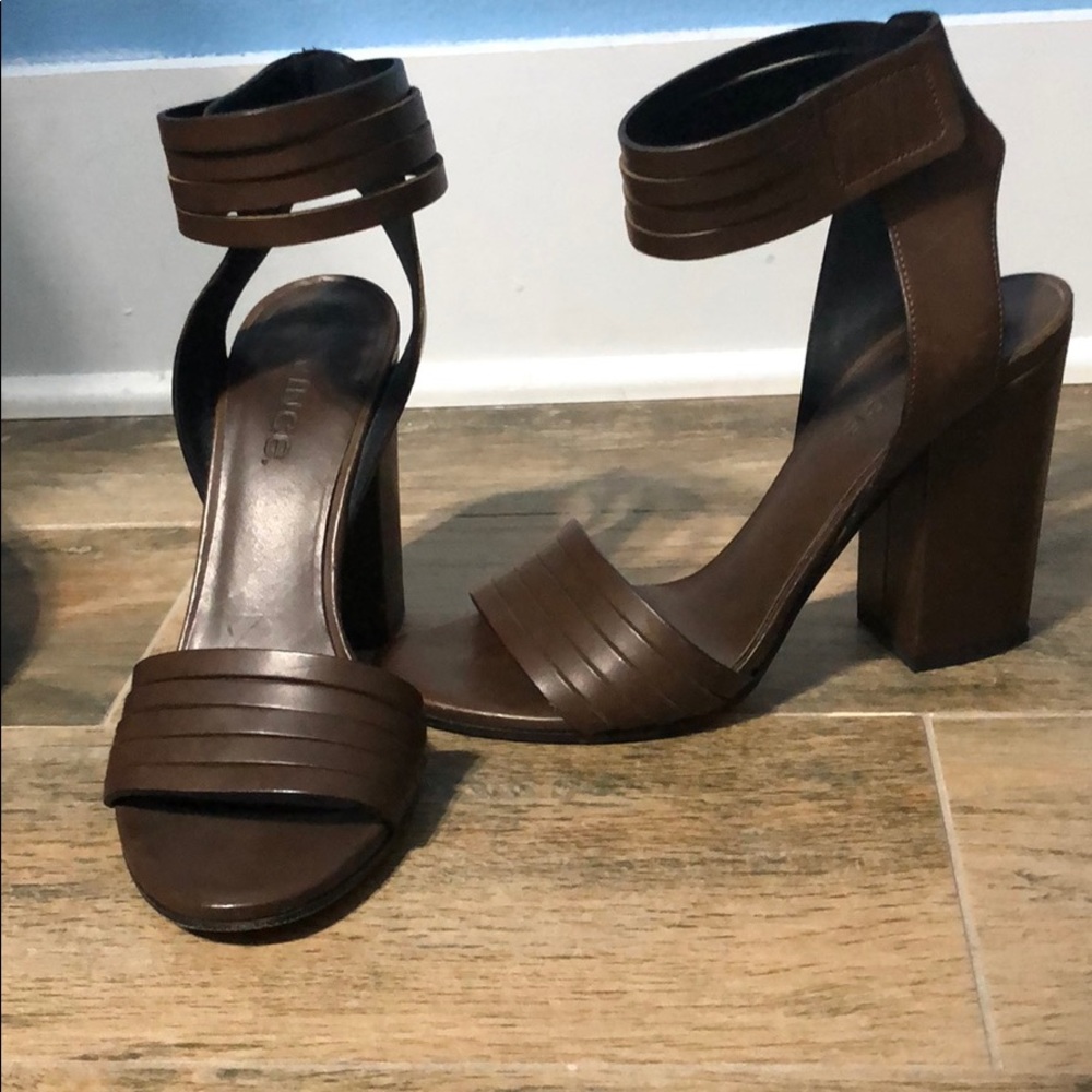 Gently worn Vince chunky heel